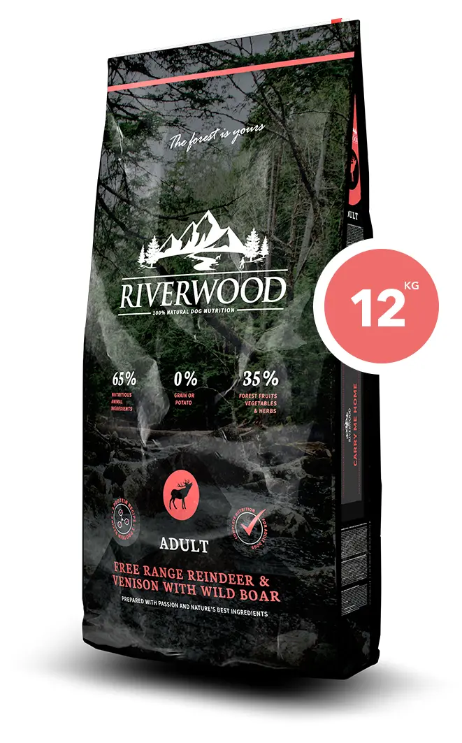 Riverwood Adult Reindeer & Venison with Wild Boar 12 kg