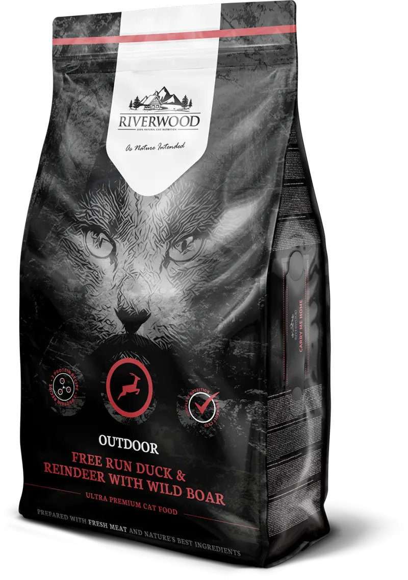 Riverwood Cat Outdoor Duck, Reindeer with Wild Boar 6 kg