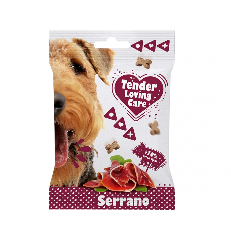 Duvo+ Tender Loving Care hondensnack serrano 100 gram