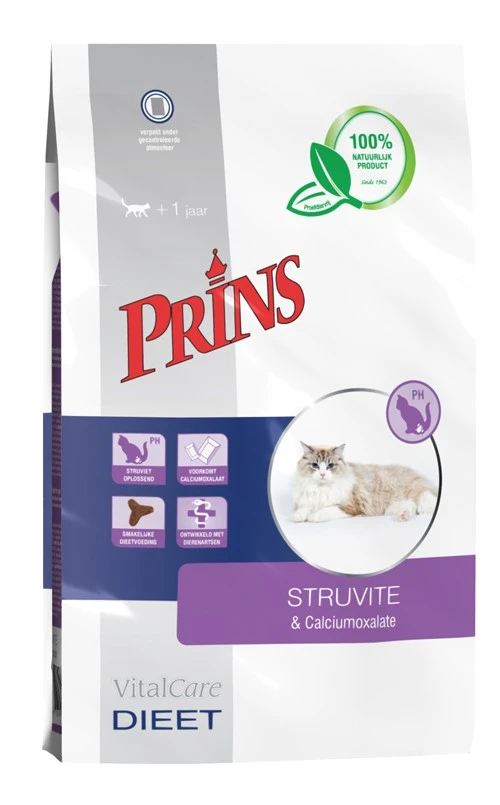 Prins VitalCare Dieetvoeding Struvite & Calciumoxalaat 5 kg.