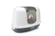 Beeztees kattenbak Nestor Corner Grijs/Wit 58 x 45 x 40 cm