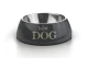 MELAMINE EETBAK ROND BEST DOG GRIJS 27 X 9 CM