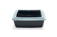 Beeztees Open kattenbak Juliet Eco Lichtblauw/Zwart 48 x 38 x 14 cm