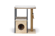 Designed by Lotte Krabpaal Nala Hout Bruin 65 x 40 x 82 cm