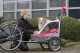 Innopet hondenbuggy Sporty Dog Trailer DeLuxe Rood/Lichtgrijs (tevens hondenfietskar). 