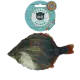 Totally Hooked kattenspeeltje Plaice S 20 cm