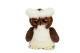Beeztees Pluche hondenspeeltje Uil Sepp Wit/Bruin 30 cm