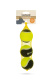 Beeztees Fetch Sponsbal Zwart/Geel 6,3 cm (3 stuks)