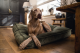Designed by Lotte ligkussen hond Nalino Groen 100 x 70 cm