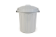 Curver voerton met deksel lichtgrijs 70 liter/25-30 kg