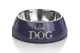 MELAMINE EETBAK ROND BEST DOG BLAUW 22 X 7,5 CM