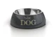 MELAMINE EETBAK ROND BEST DOG GRIJS 14 X 4,5 CM