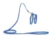 Beeztees nylon kattentuigje blauw 130 x 10