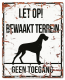 D&amp;D Waakbord Deense Dog Bewaakt terrein Wit