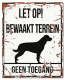 D&D Waakbord Rottweiler Bewaakt terrein Wit