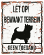 D&amp;D Waakbord Terrier Bewaakt terrein Wit